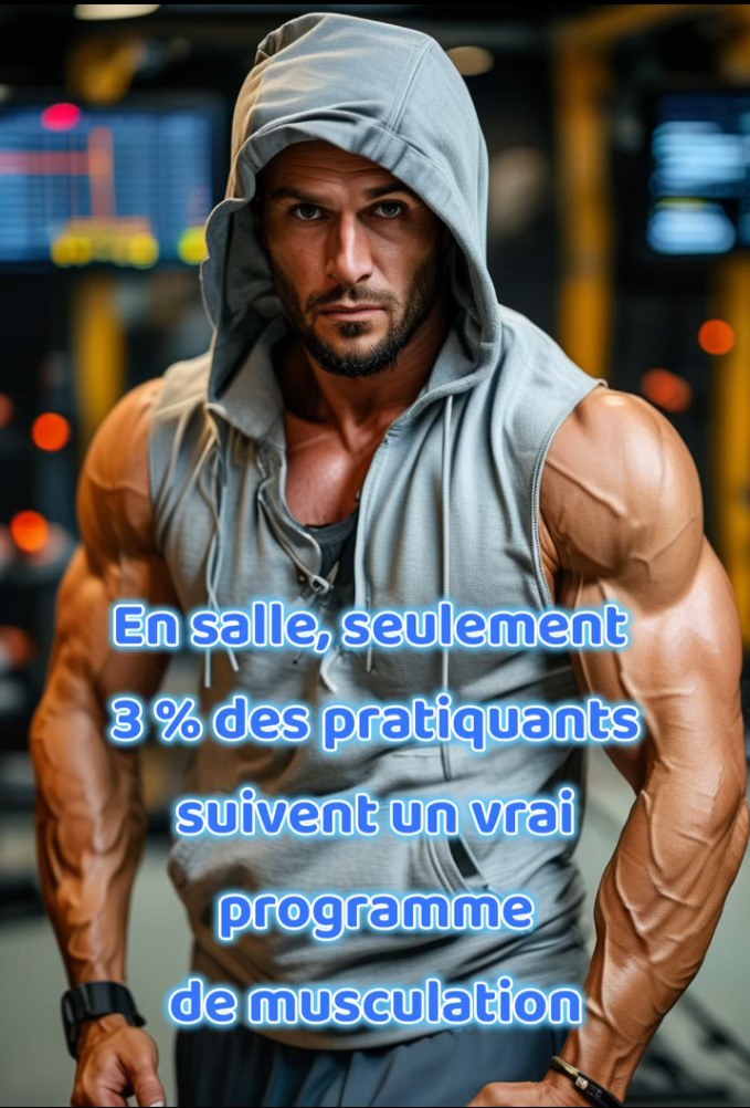 Homme - Salle - Confirmé - Seul 3% ont un programme