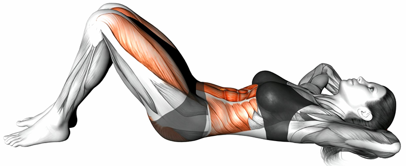 Crunchs : un exercice fondamental pour le renforcement des abdominaux - Début