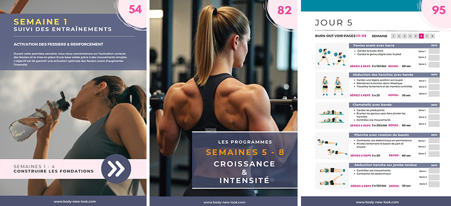 Aperçu de ta transformation semaine après semaine